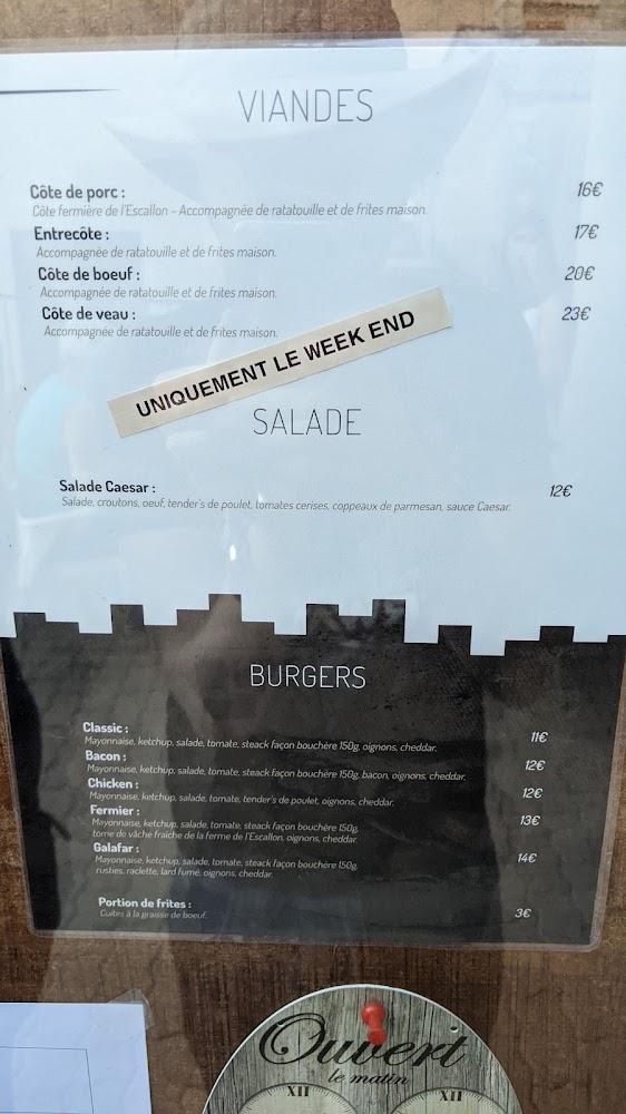 Bar Restaurant "L’ENTRE POTES" - Menu Image 4